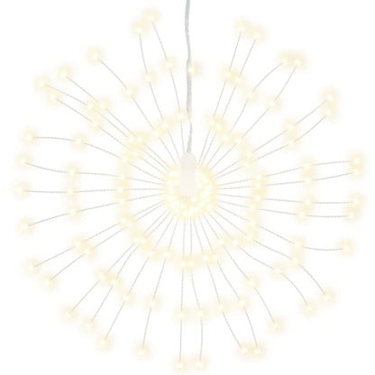 Iluminações estrelares Natal 140 LEDs 4 pcs 17 cm branco quente