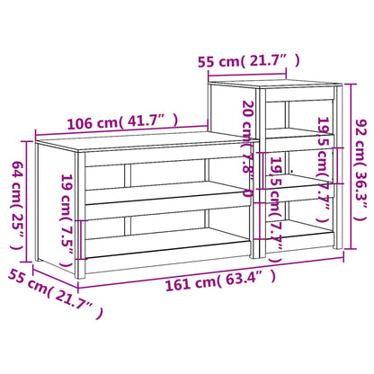 Armários de cozinha para exterior 2 pcs pinho maciço branco