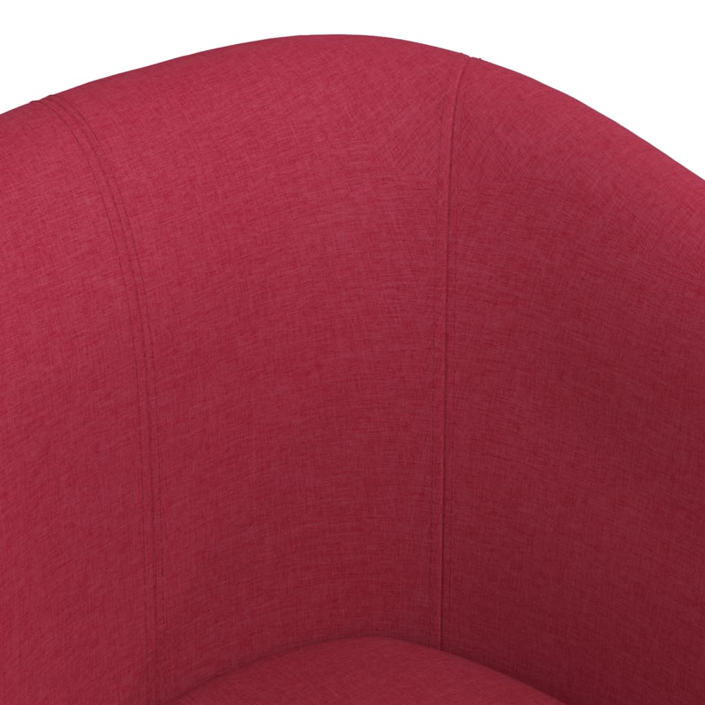 Poltrona Maiza - Em Tecido - Cor Vermelho Escuro - 70x56x68 cm - Design Moderno