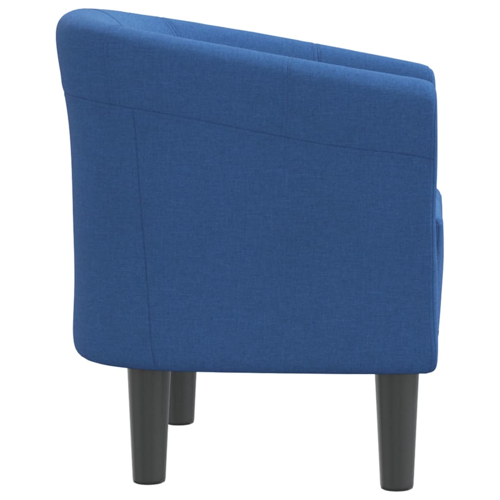 Poltrona Maiza - Em Tecido - Cor Azul - 70x56x68 cm - Design Moderno