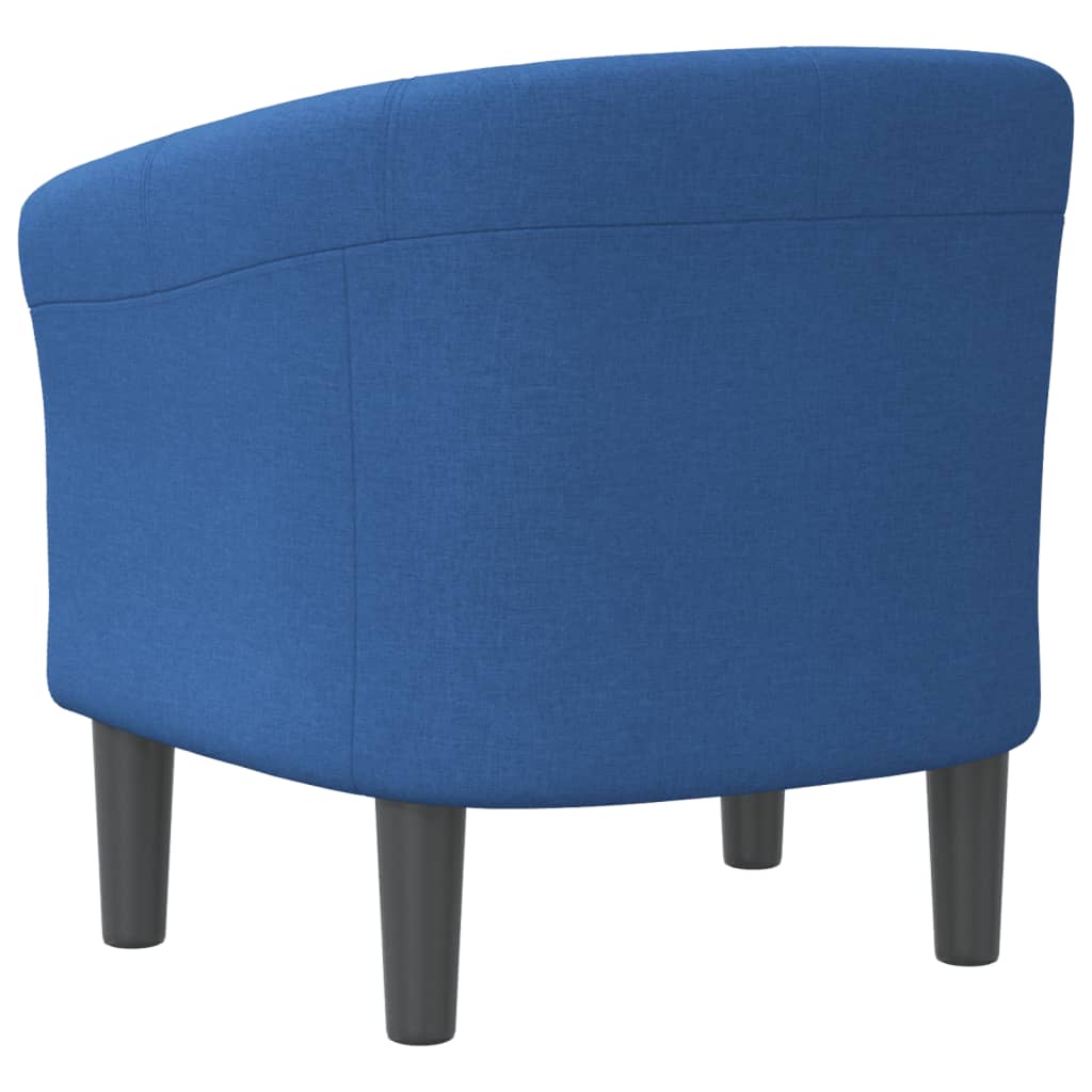 Poltrona Maiza - Em Tecido - Cor Azul - 70x56x68 cm - Design Moderno