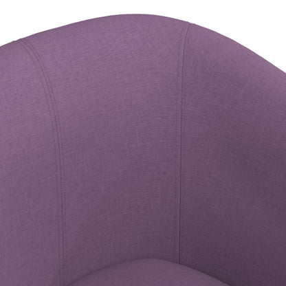 Poltrona Maiza com Apóio de Pés - Em Tecido - Cor Roxo - 70x56x68 cm - Design Moderno