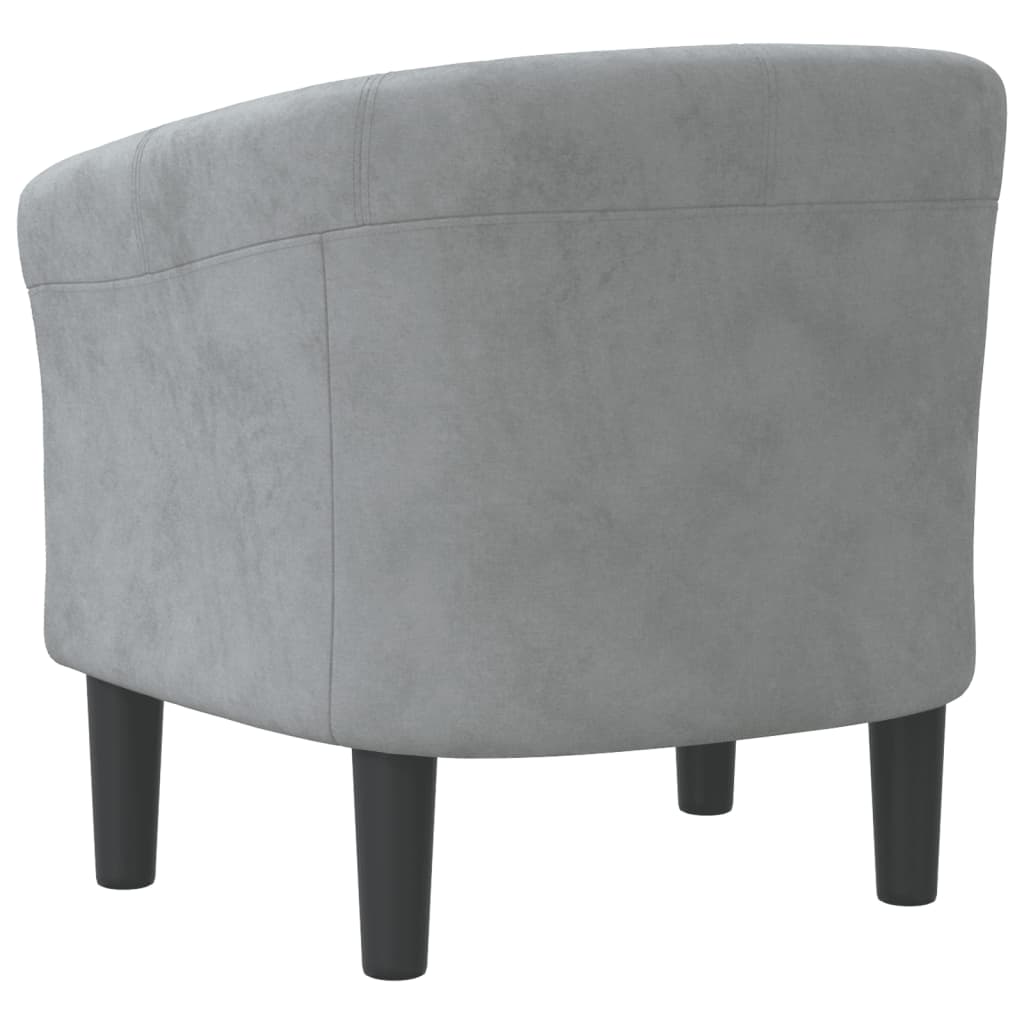 Poltrona Maiza - Em Veludo - Cor Cinzento Escuro - 70x56x68 cm - Design Moderno