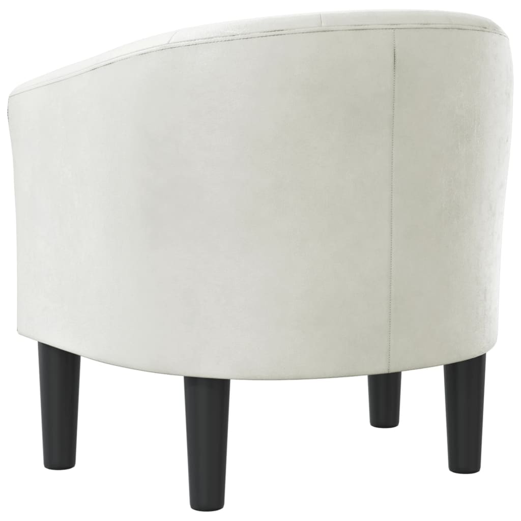 Poltrona Iris - Em Couro Artificial - Cor Branco - 70x56x68 cm - Assento, Encosto e Apóios de Braços Densamente Acolchoados - Design Moderno