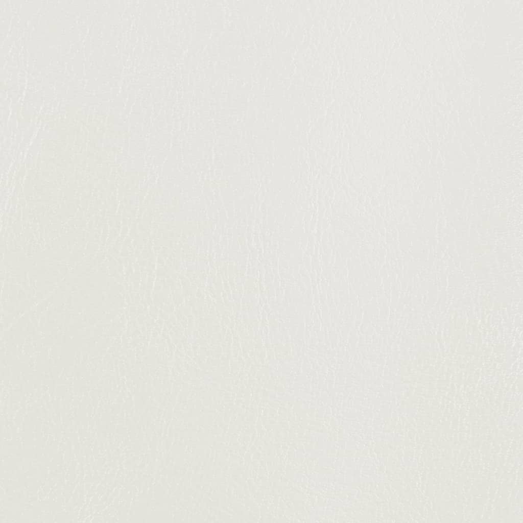 Poltrona Iris Com Apóio de Pés - Em Couro Artificial - Cor Branco - 70x56x68 cm - Assento, Encosto e Apóios de Braços Densamente Acolchoados - Design Moderno