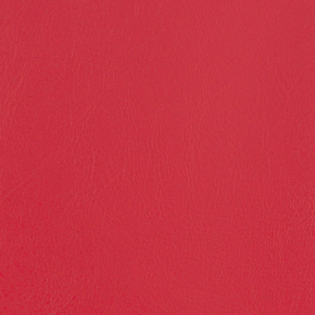 Poltrona Maiza Com Apóio de Pés- Em Couro Artificial - Cor Vermelho - 70 x56x68 cm - Design Moderno