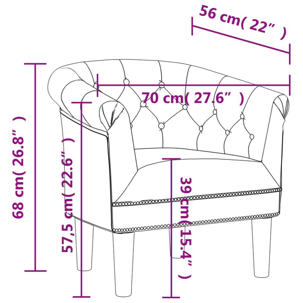 Poltrona Andria em Couro Artificial - Branco - Design Vintage