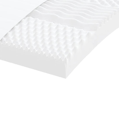 Colchões de espuma 2 pcs 90x200 cm 7 zonas dureza 20 ILD branco