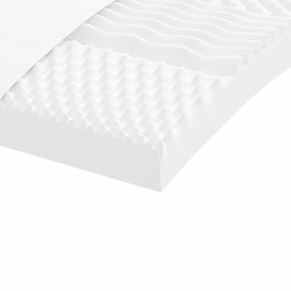 Colchões de espuma 2 pcs 100x200cm 7 zonas dureza 20 ILD branco