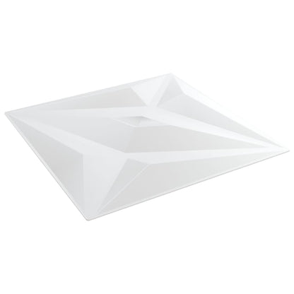 Painéis de parede 48 pcs 50x50 cm 12m² EPS estrela branco