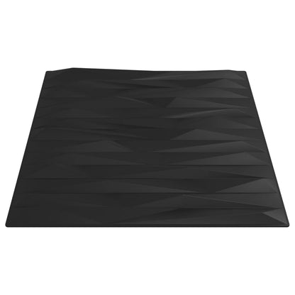 Painéis de parede 12 pcs 50x50 cm 3m² XPS pedra preto