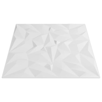 Painéis de parede 48 pcs 50x50 cm 12m² EPS ametista branco