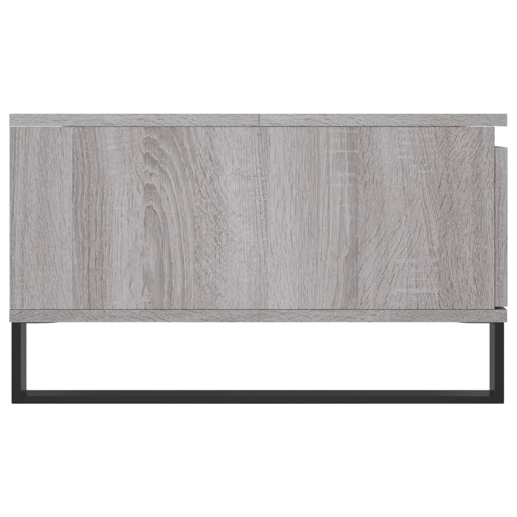 Mesa de centro 90x60x35 cm derivados de madeira cinzento sonoma