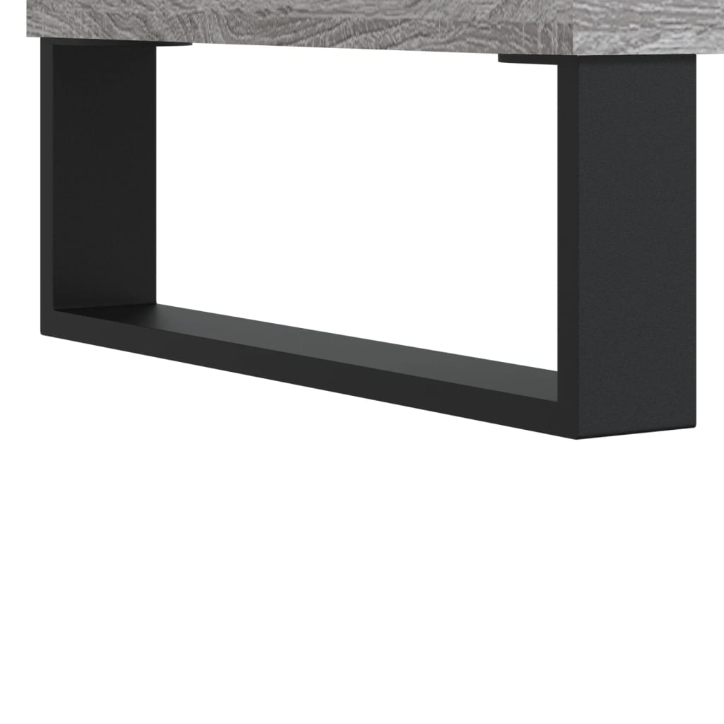 Mesa de centro 90x60x35 cm derivados de madeira cinzento sonoma