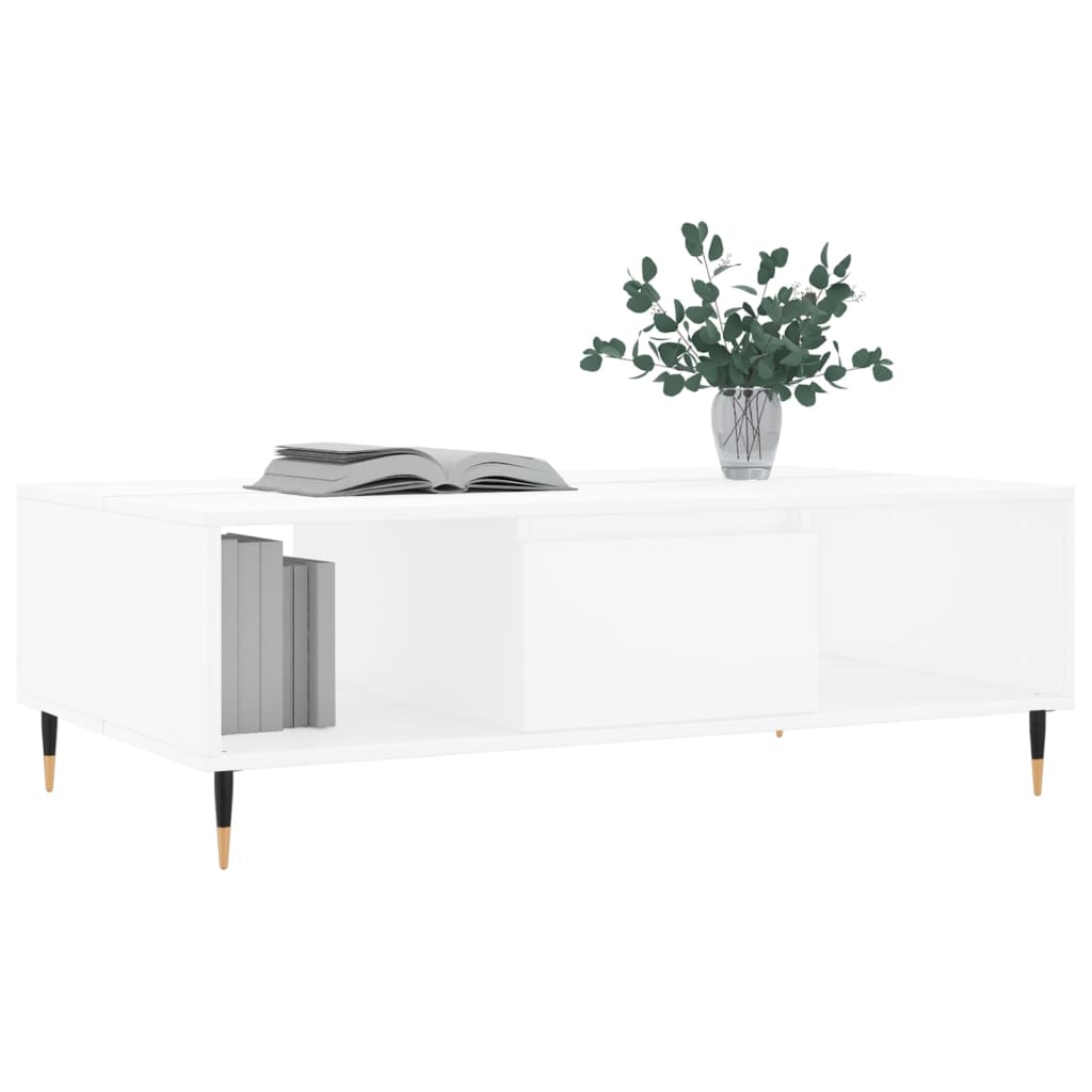 Mesa de centro 104x60x35 cm derivados de madeira branco