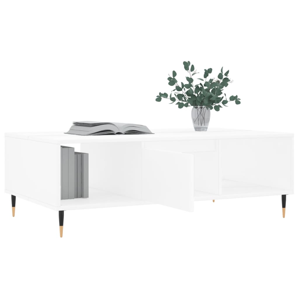 Mesa de centro 104x60x35 cm derivados de madeira branco