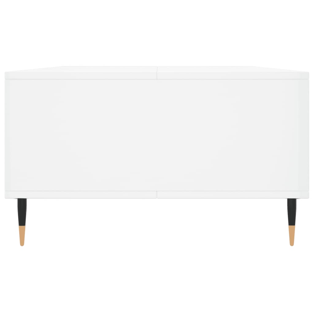 Mesa de centro 104x60x35 cm derivados madeira branco brilhante