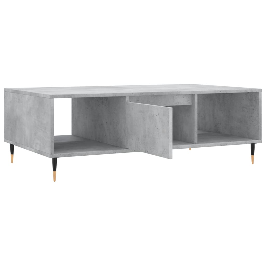 Mesa de centro 104x60x35 cm derivados madeira cinzento cimento