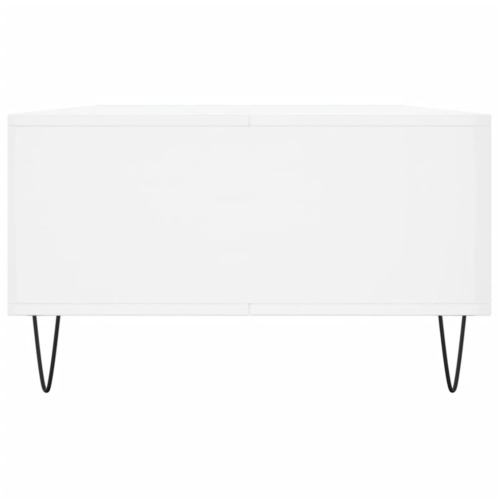 Mesa de centro 104x60x35 cm derivados madeira branco brilhante