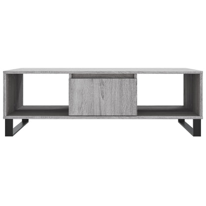 Mesa de centro 104x60x35 cm derivados madeira cinzento sonoma