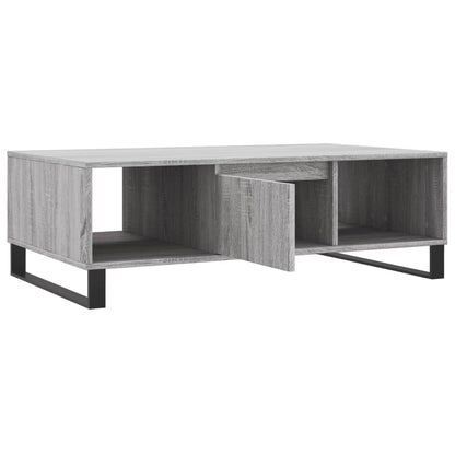 Mesa de centro 104x60x35 cm derivados madeira cinzento sonoma