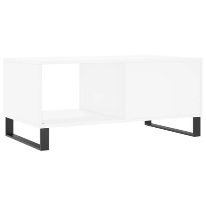 Mesa de Centro Portucale de 90cm - Branco Mate - Design Moderno