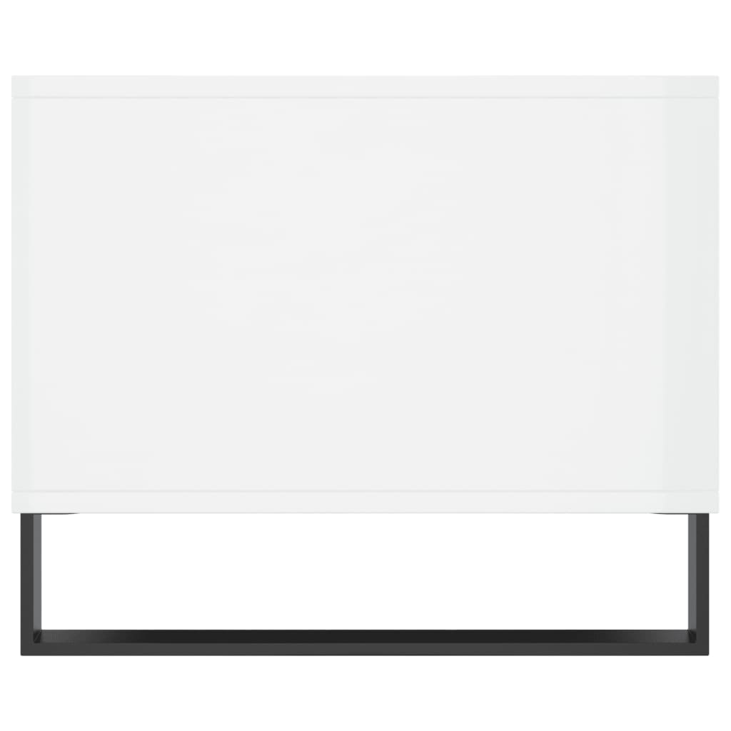 Mesa de Centro Portucale de 90cm - Branco Brilhante - Design Moderno