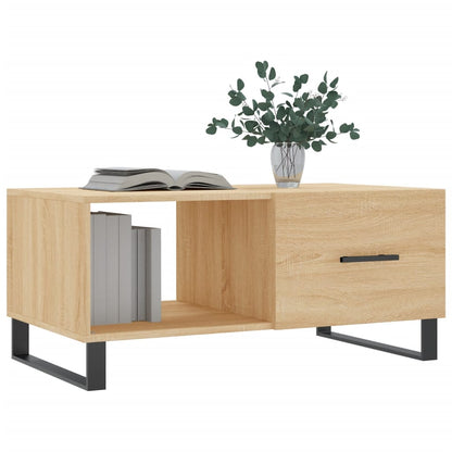 Mesa de Centro Portucale de 90cm - Carvalho - Design Moderno