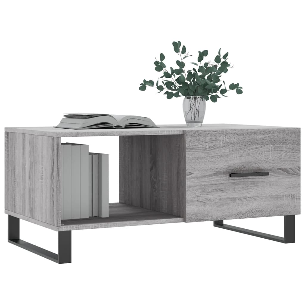 Mesa de Centro Portucale de 90cm - Cinzento - Design Moderno