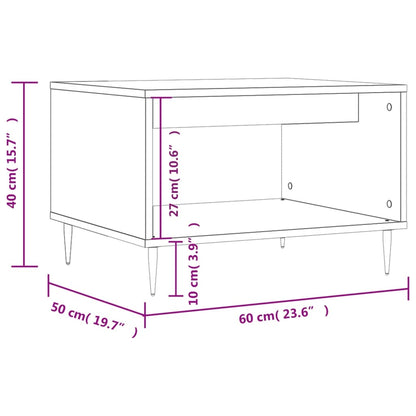 Mesa de centro 60x50x40 cm derivados de madeira branco