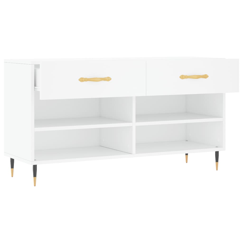 Banco sapateira 102x35x55 cm derivados de madeira branco