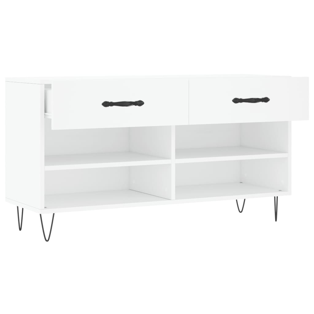 Banco sapateira 102x35x55 cm derivados de madeira branco