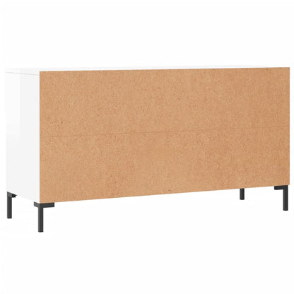 Banco sapateira 102x35x55 cm derivados madeira branco brilhante