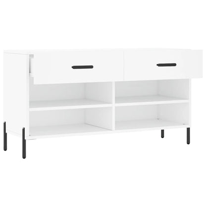 Banco Sapateira Dália com 2 Gavetas - Branco - Design Moderno