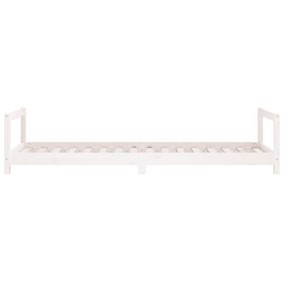 Estrutura de cama infantil 80x200 cm pinho maciço branco