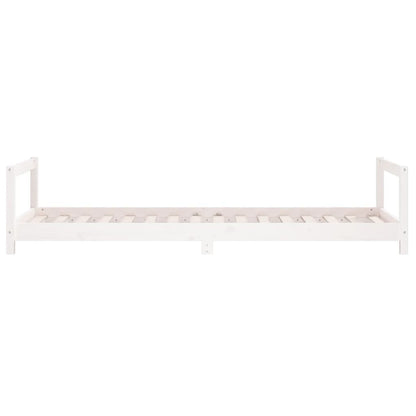 Estrutura de cama infantil 90x200 cm pinho maciço branco