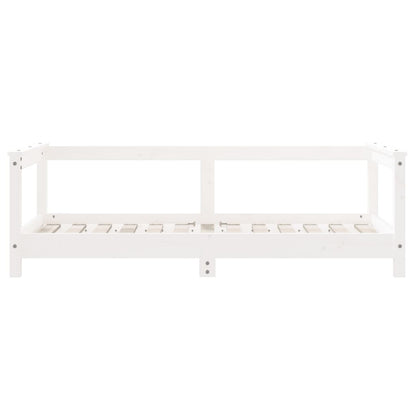 Estrutura de cama infantil 70x140 cm pinho maciço branco