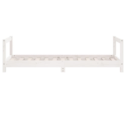 Estrutura de cama infantil 80x160 cm pinho maciço branco