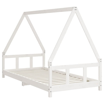 Estrutura de cama infantil 90x190 cm pinho maciço branco