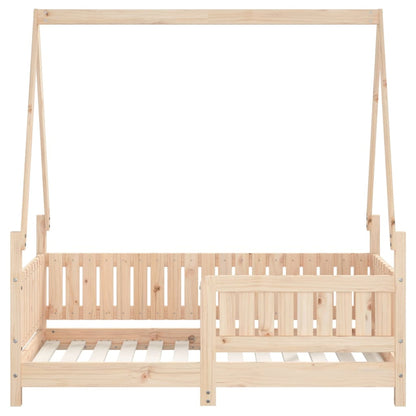 Estrutura de cama infantil 70x140 cm pinho maciço