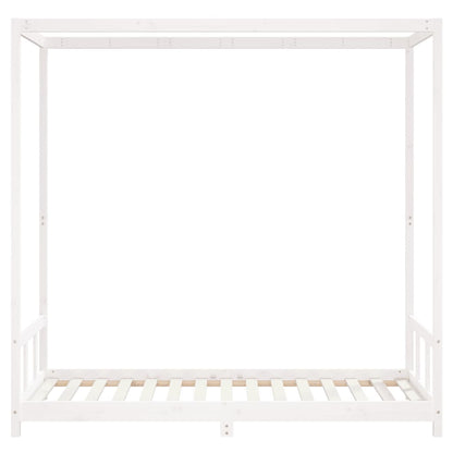 Estrutura de cama infantil 90x190 cm pinho maciço branco