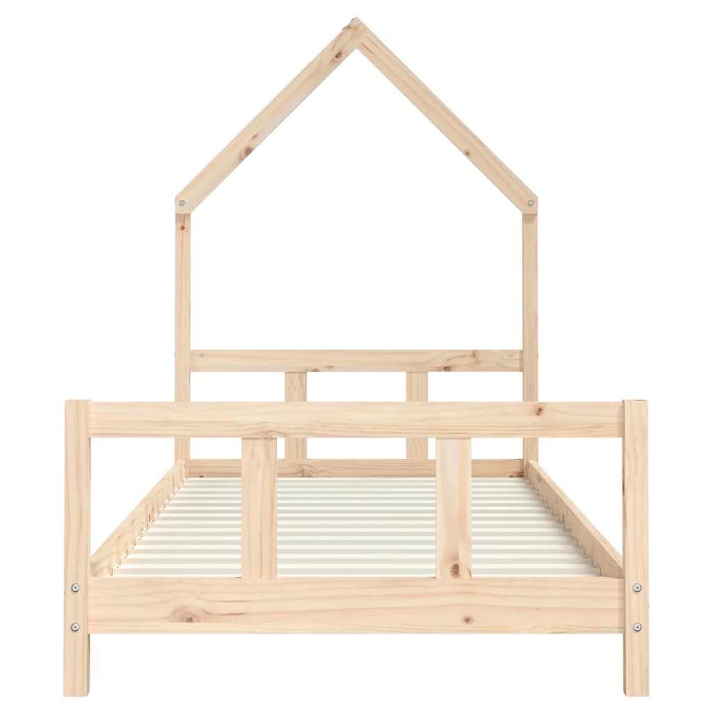 Estrutura de cama infantil 90x190 cm madeira de pinho maciça