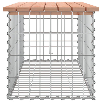 Banco jardim design gabião 103x44x42 cm madeira douglas maciça