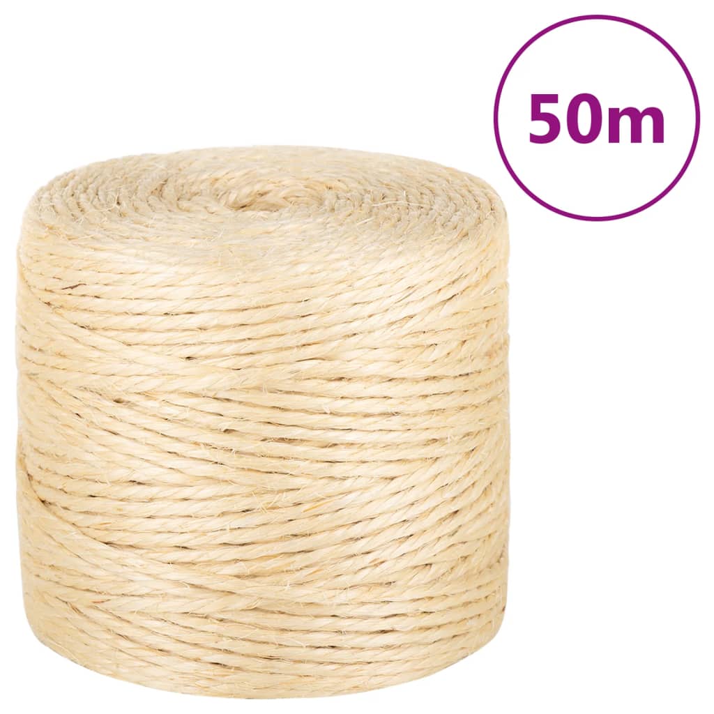 Corda 100% sisal 4 mm 50 m