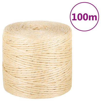 Corda 100% sisal 4 mm 100 m