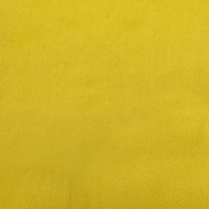 Sofá-cama com gavetão e colchões 100x200 cm veludo amarelo