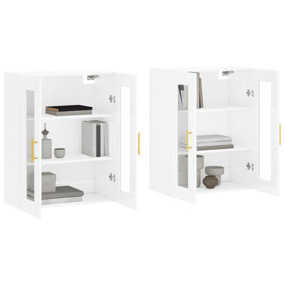 Aparador Vitrine Liva com Puxadores Dourado de 140 cm - Branco Brilhante - Design Moderno