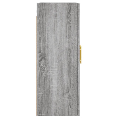 Aparador Vitrine Liva com Puxadores Dourado de 140 cm - Cinzento - Design Moderno