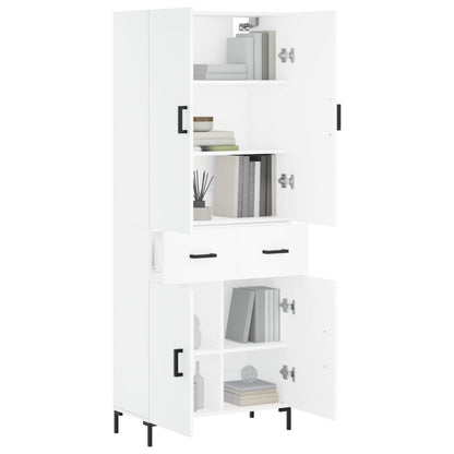 Armário Alto Carol de 180 cm - Branco - Design Moderno