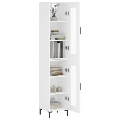 Vitrine Brenna de 180 cm - Branco - Design Nórdico